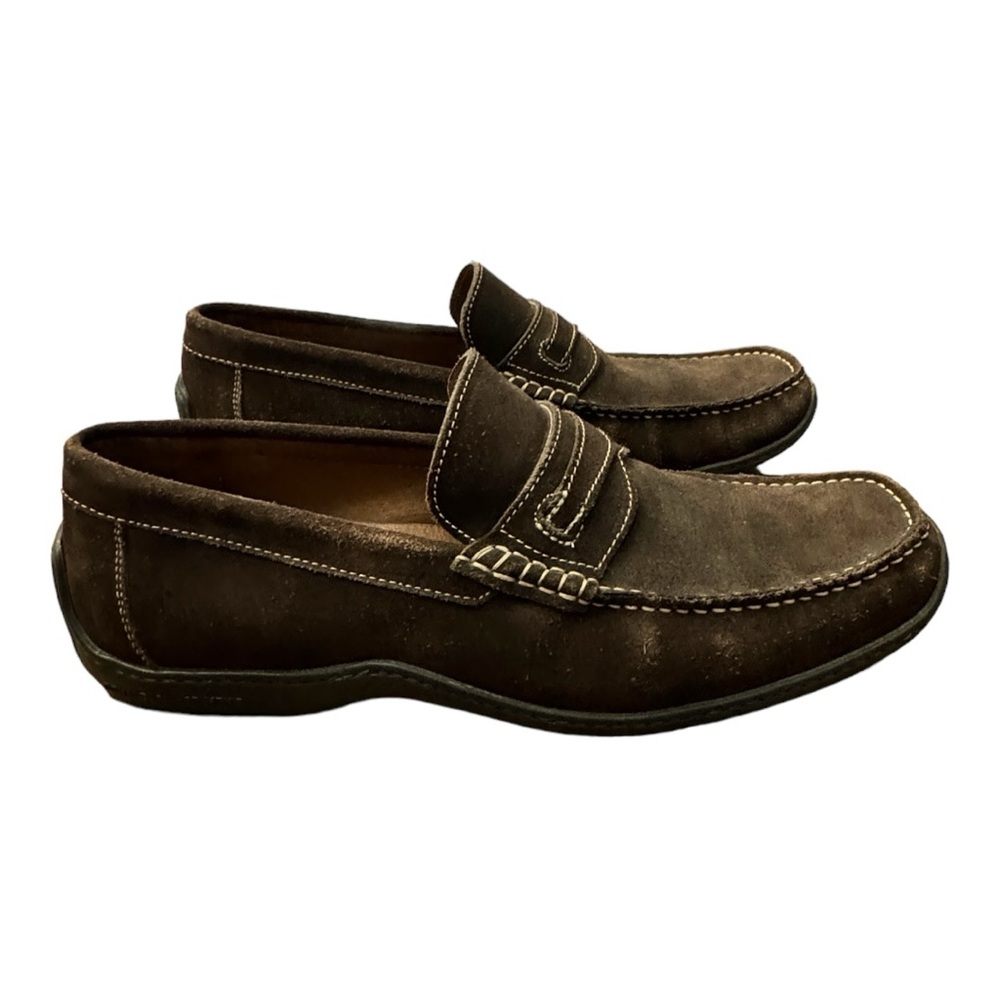 Men's Brown Suede Slip-On Loafers